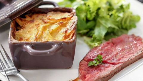 Gratin savoyard all'Occelli® al Barolo e tagliata