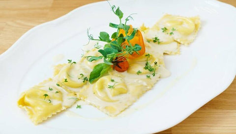 Ravioli con crema al Valcasotto® Occelli