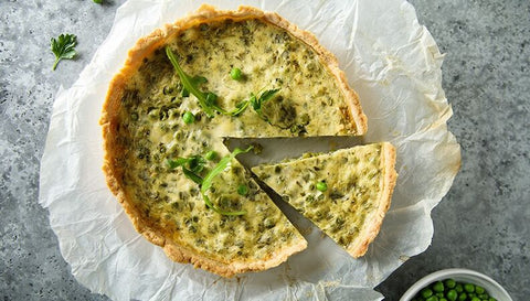 Torta salata piselli e Robiola Occelli