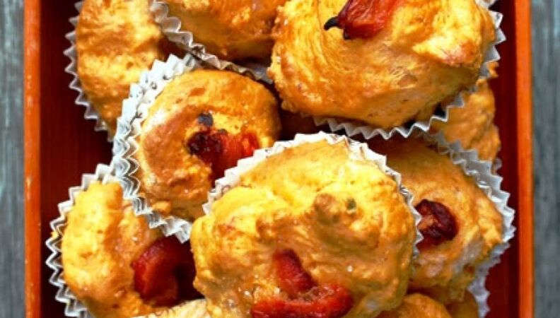 Muffin salati al gusto di pizza con Occelli® al Barolo