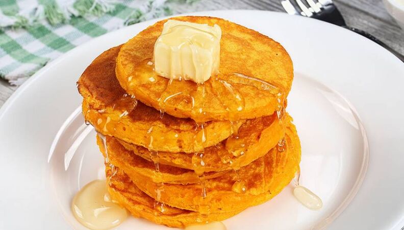 Pumpkin pancakes with Occelli® butter