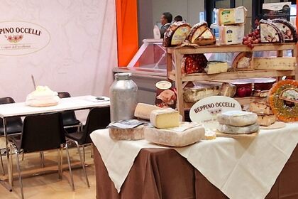 Beppino Occelli alla Fiera B2Cheese di Bergamo